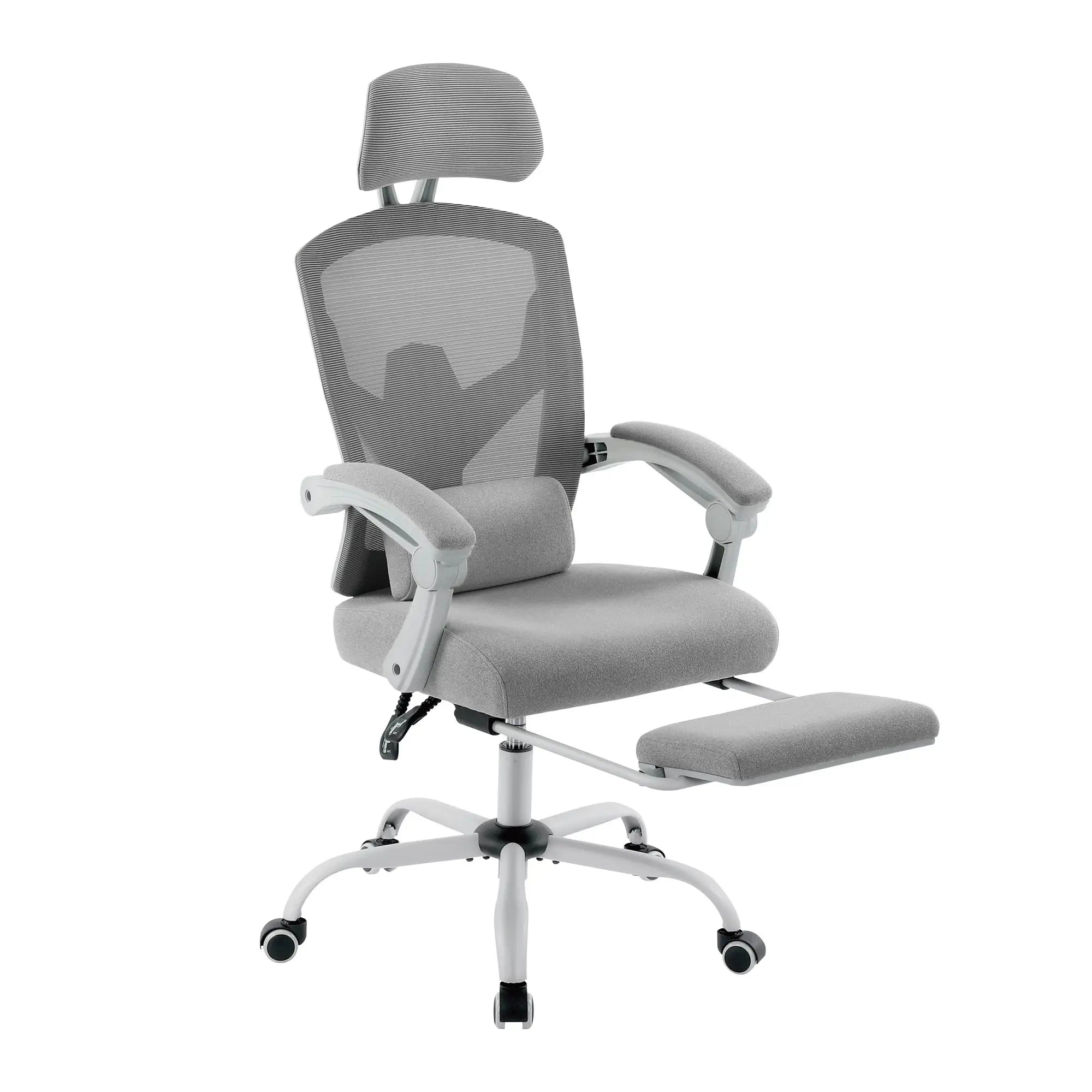 Erastic ZenMax – Fauteuil Ergonomique de Bureau avec Repose-Jambes Intégré